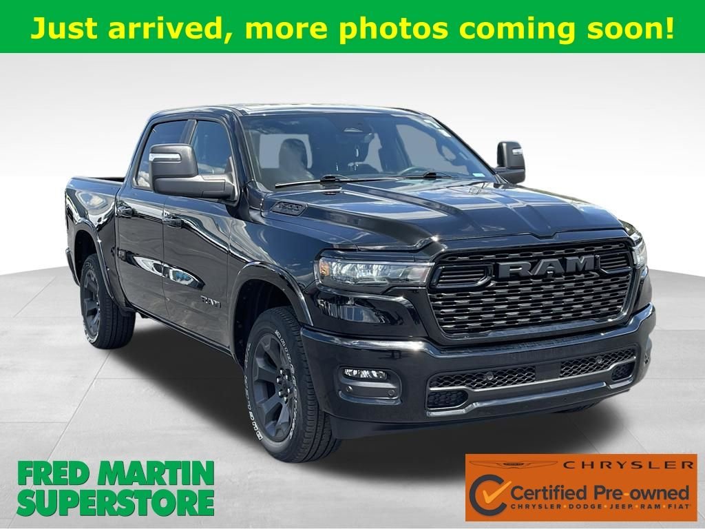 Certified Used 2025 Diamond Black Crystal Pearlcoat RAM Big Horn image 1