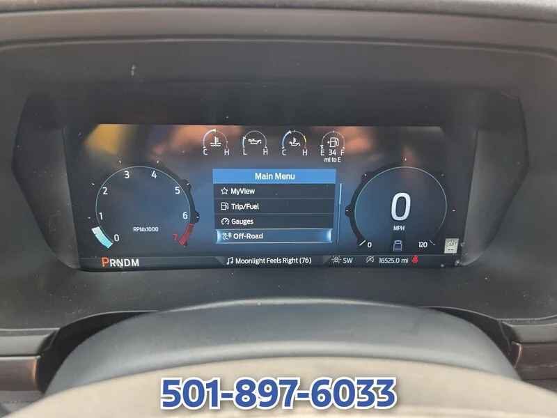 Used 2025 Oxford White FORD LARIAT 4WD SuperCrew 5.5