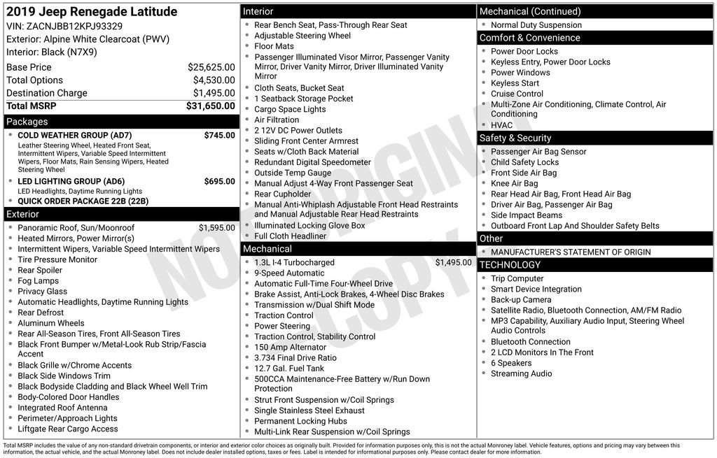 Used 2019 White Jeep Latitude image 6