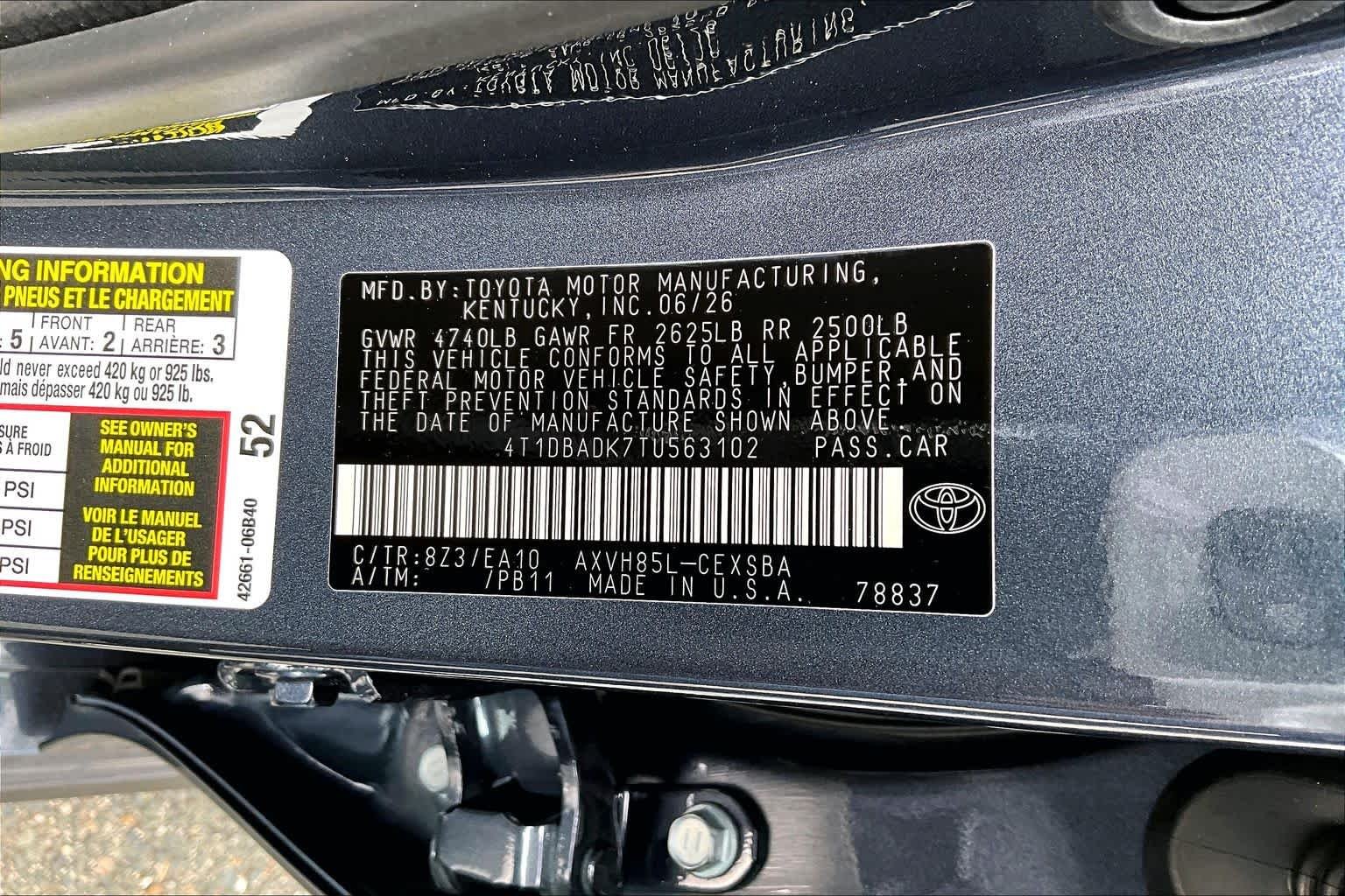 New 2026 Dark Cosmos Toyota SE image 22