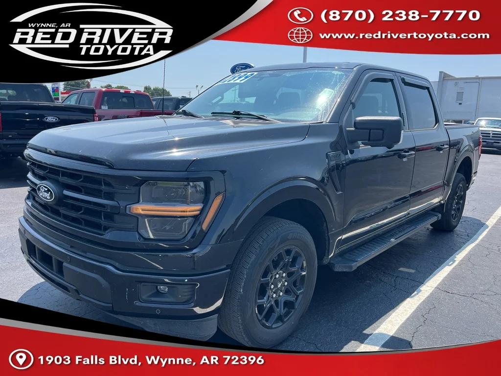 Used 2024 Agate Black Metallic Ford XLT image 1