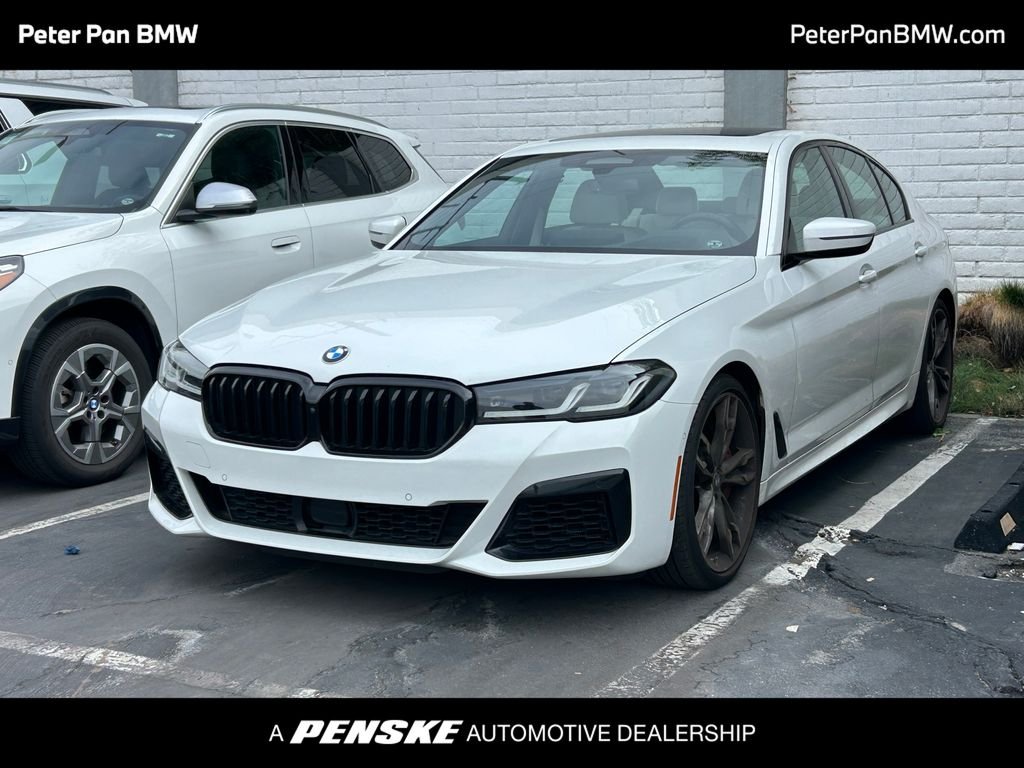Certified Used 2023 Alpine White BMW M550i xDrive image 1