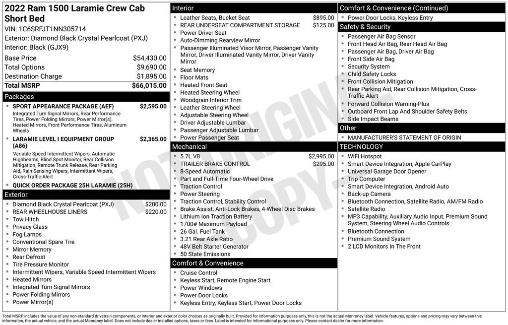 Used 2022 Black Ram Laramie image 9