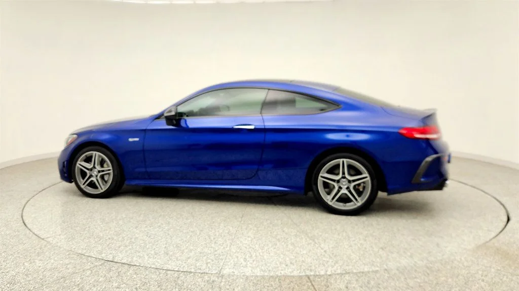 Used 2019 Brilliant Blue Metallic Mercedes-Benz AMG® C 43 4MATIC Coupe w/ Multimedia Pkg & Leather, Upholstery image 6