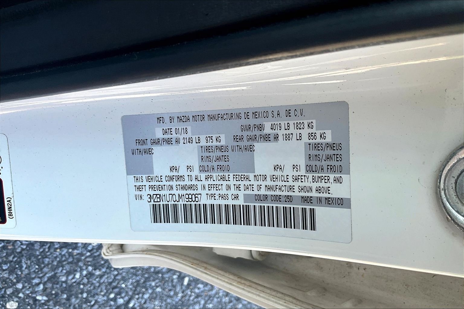 Used 2018 White Mazda Sport image 18