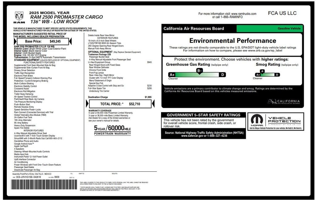Used 2025 White Ram Base 136 WB image 4