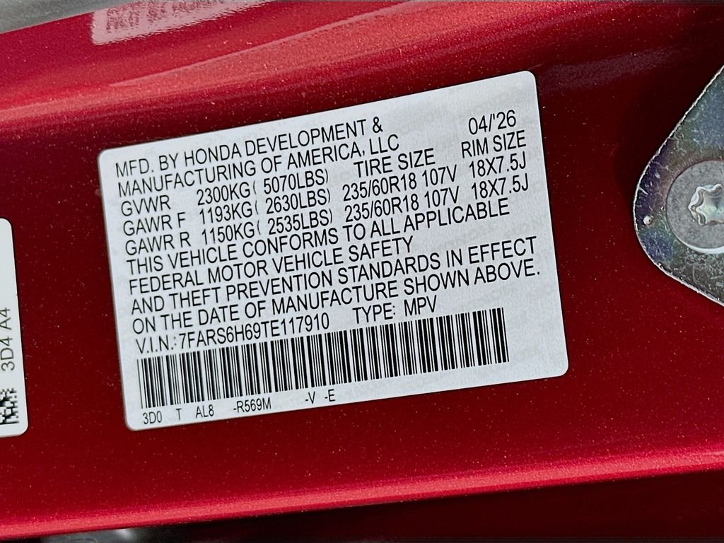New 2026 Radiant Red Metallic Honda TrailSport image 32