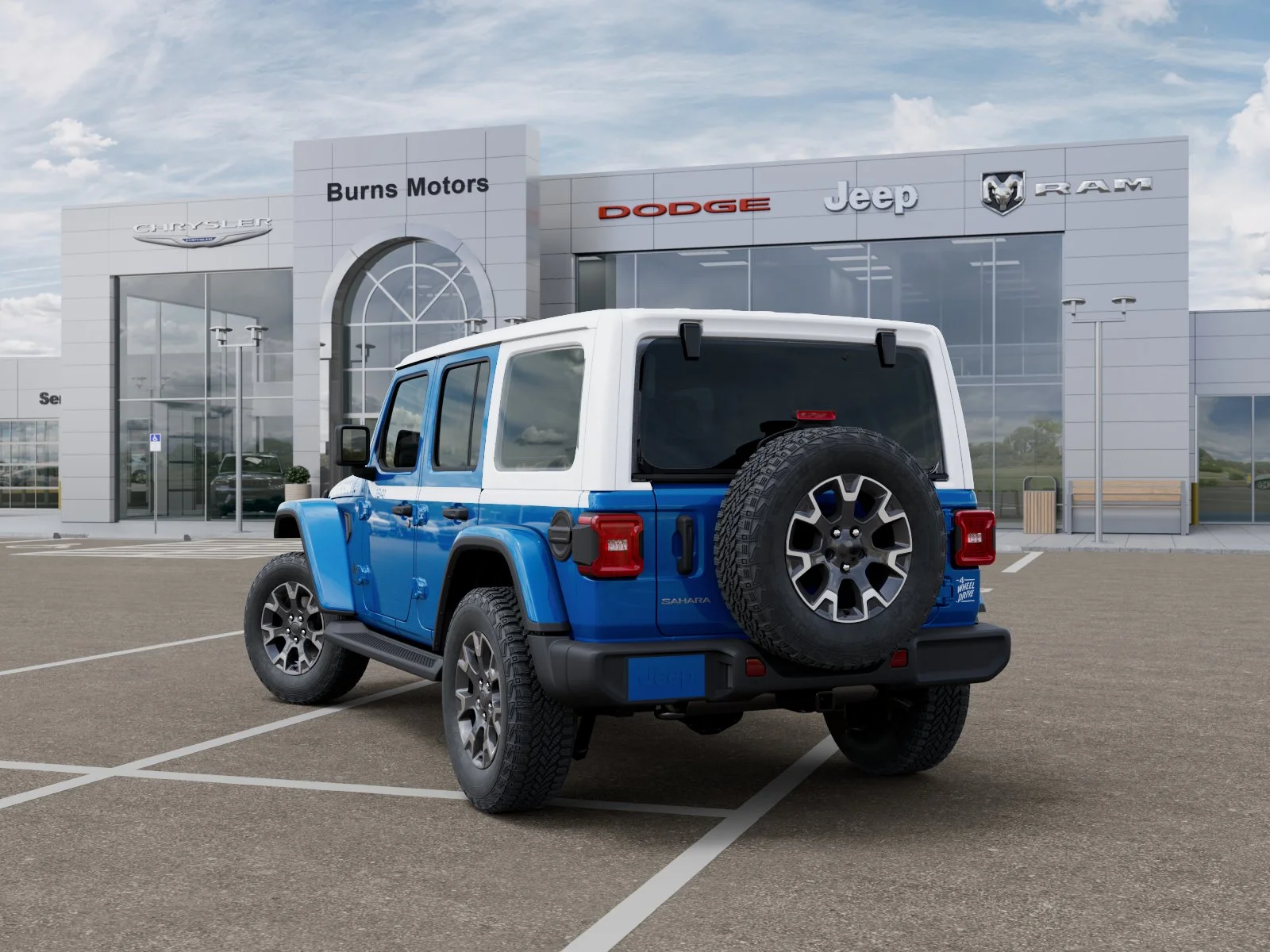 New 2026 Hydro Blue Pearl-Coat Exterior Paint Jeep Sahara 4-Door image 29