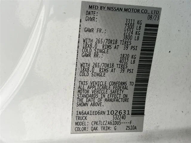 Used 2024 White Nissan SV image 41