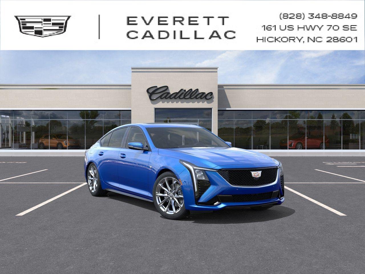 Coastal Blue Metallic 2026 Cadillac CT5 Sedan All-Wheel Drive Automatic