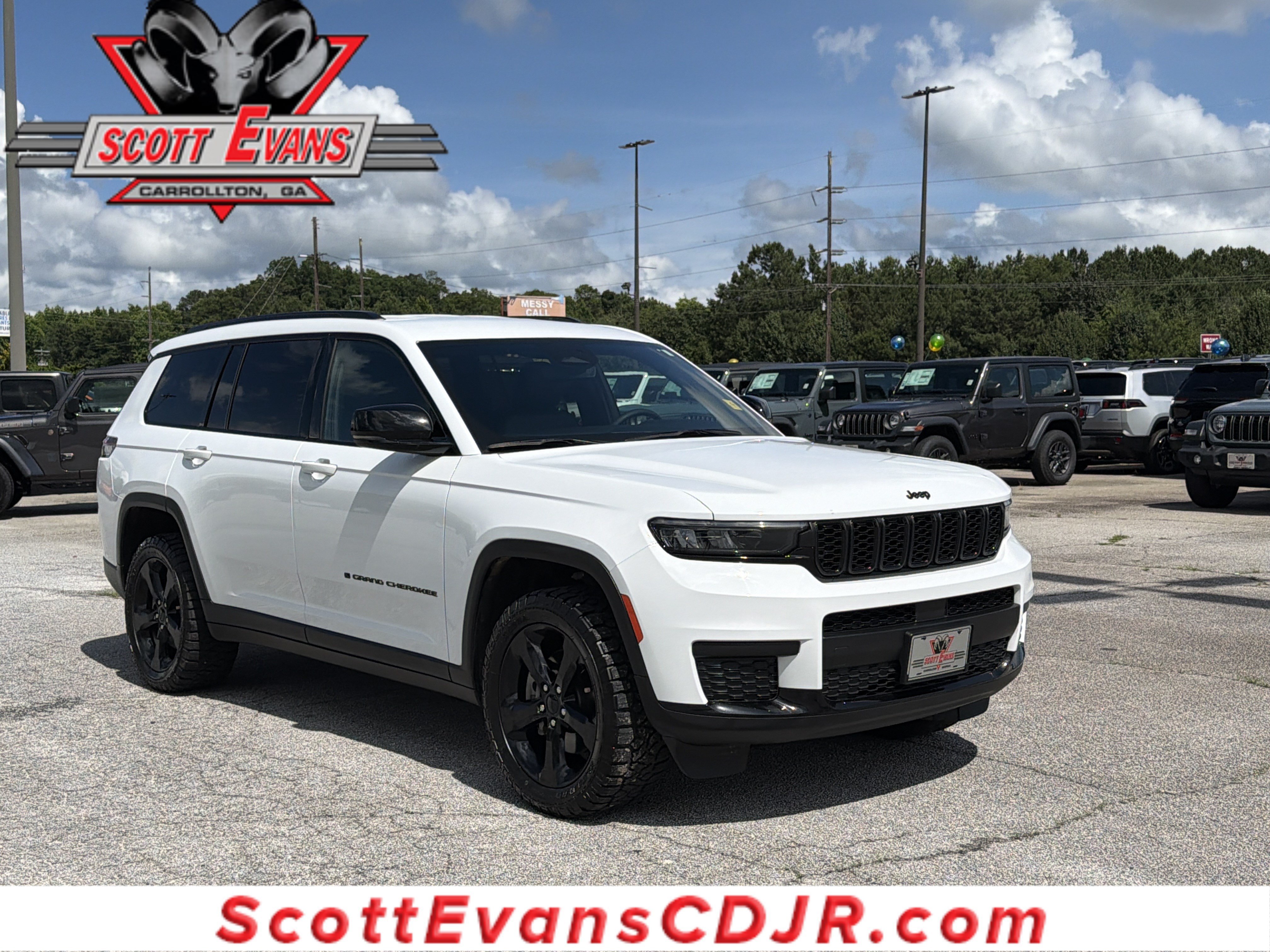 Used 2023 Bright White Clearcoat Jeep Altitude image 1