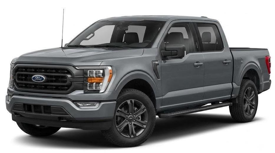 Used 2023 Carbonized Gray Metallic Ford LARIAT image 4