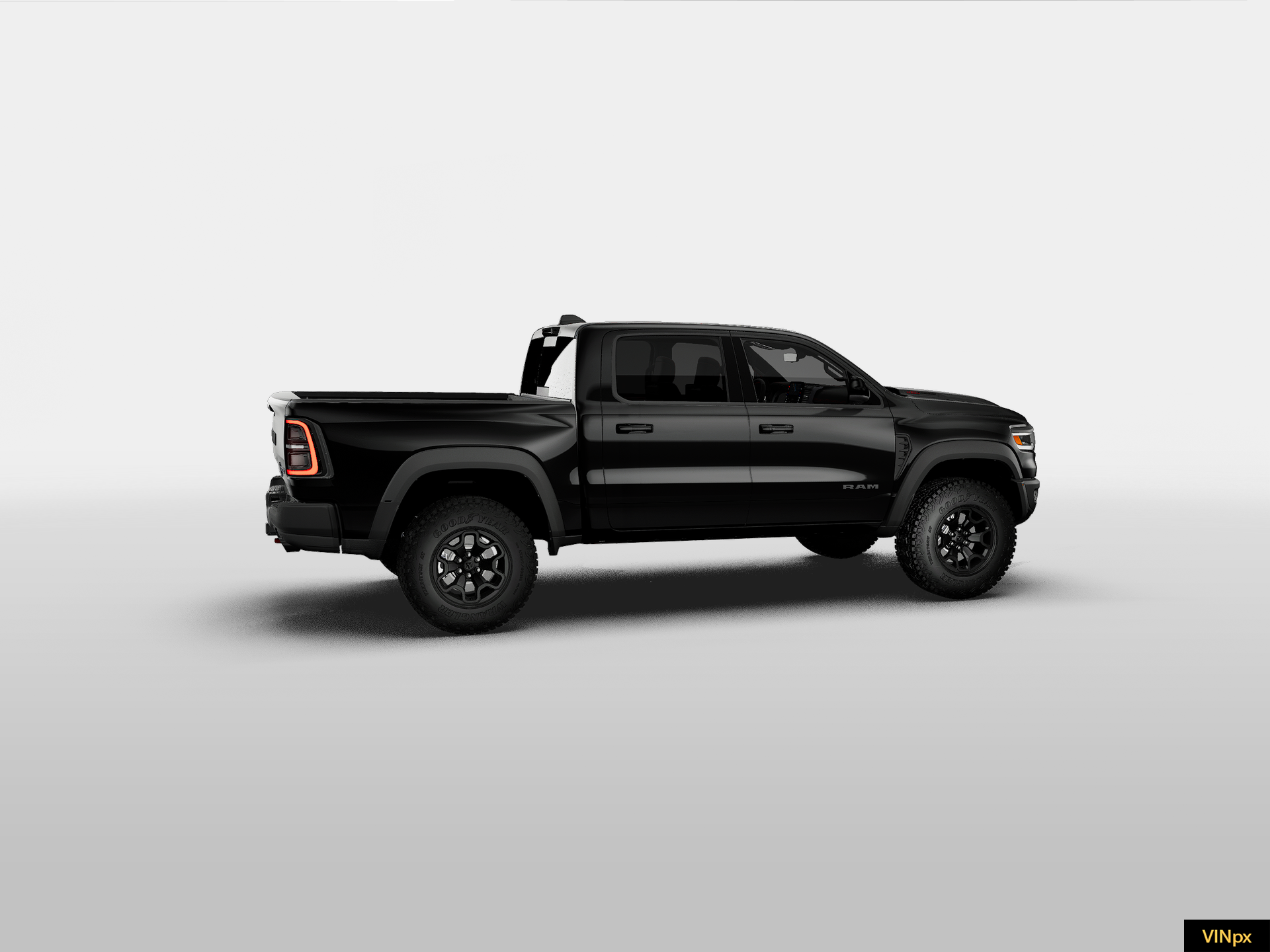 New 2027 Diamond Black Crystal Pearl-Coat Exterior Paint RAM TRX image 15