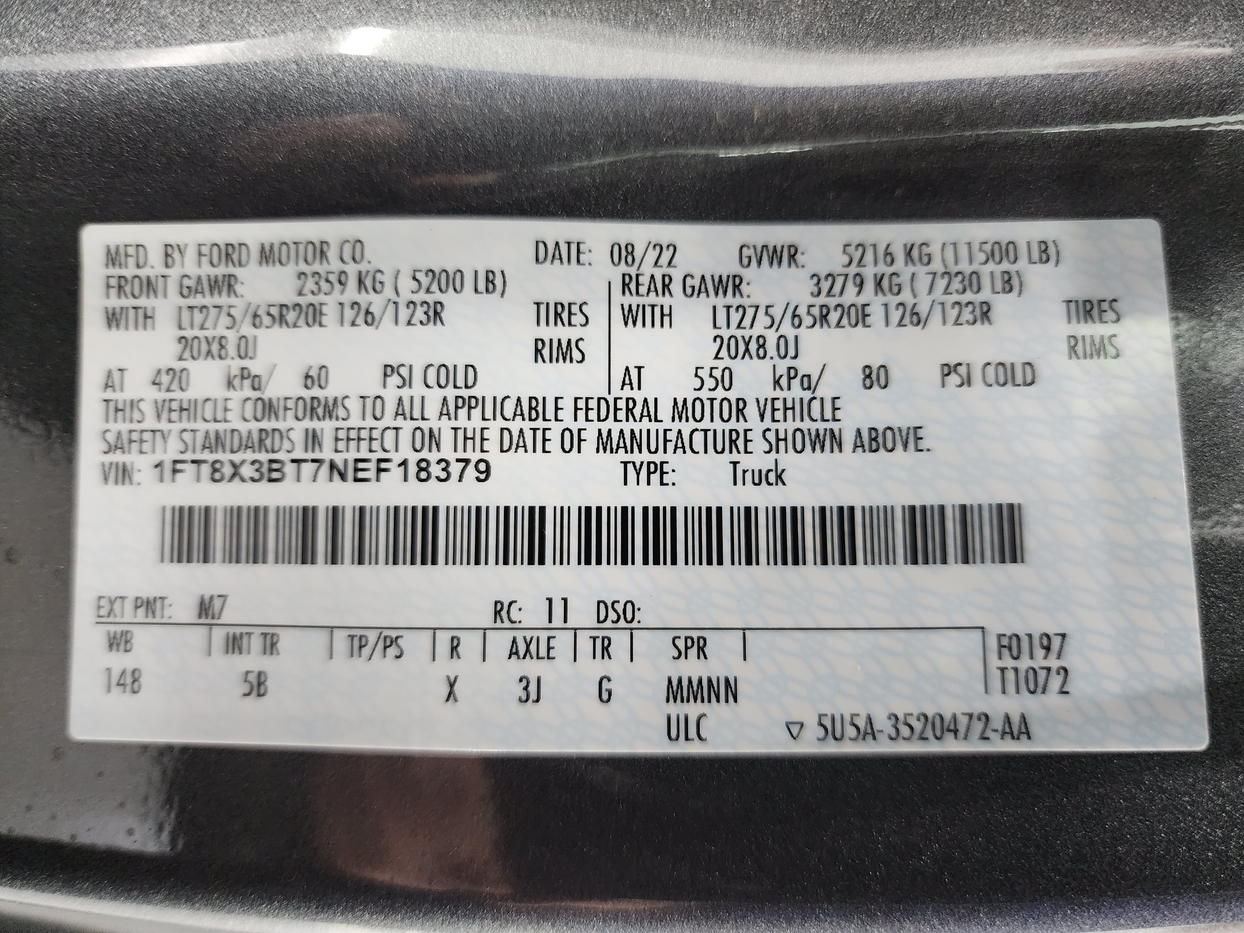 Used 2022 Carbonized Gray Metallic Ford 4x4 SuperCab Lariat w/FX4: SUPERCAB-SHORTBOX-SRW-6.7L DIESEL-NAV-FX4-HEAT/COOL SEATS-NEW TIRES image 64