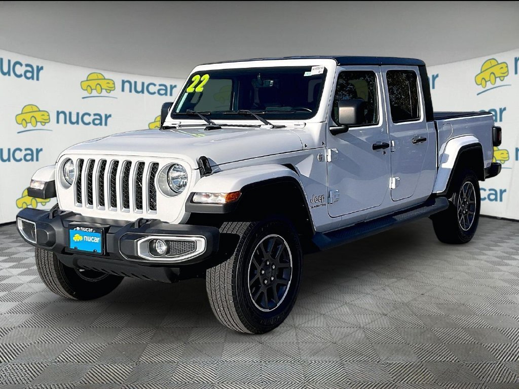 Used 2022 Bright White Clearcoat Jeep Overland image 3