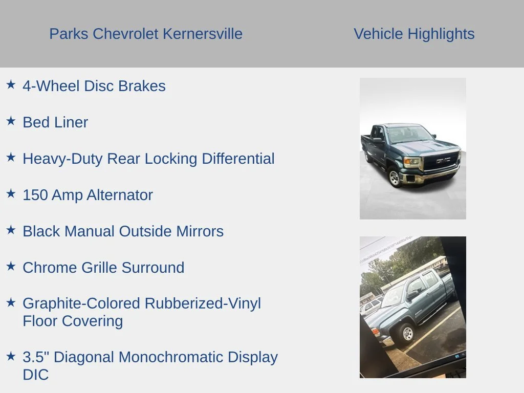 Used 2014 STEALTH GRAY METALLIC GMC DBL CAB 4WD 143.5 image 10