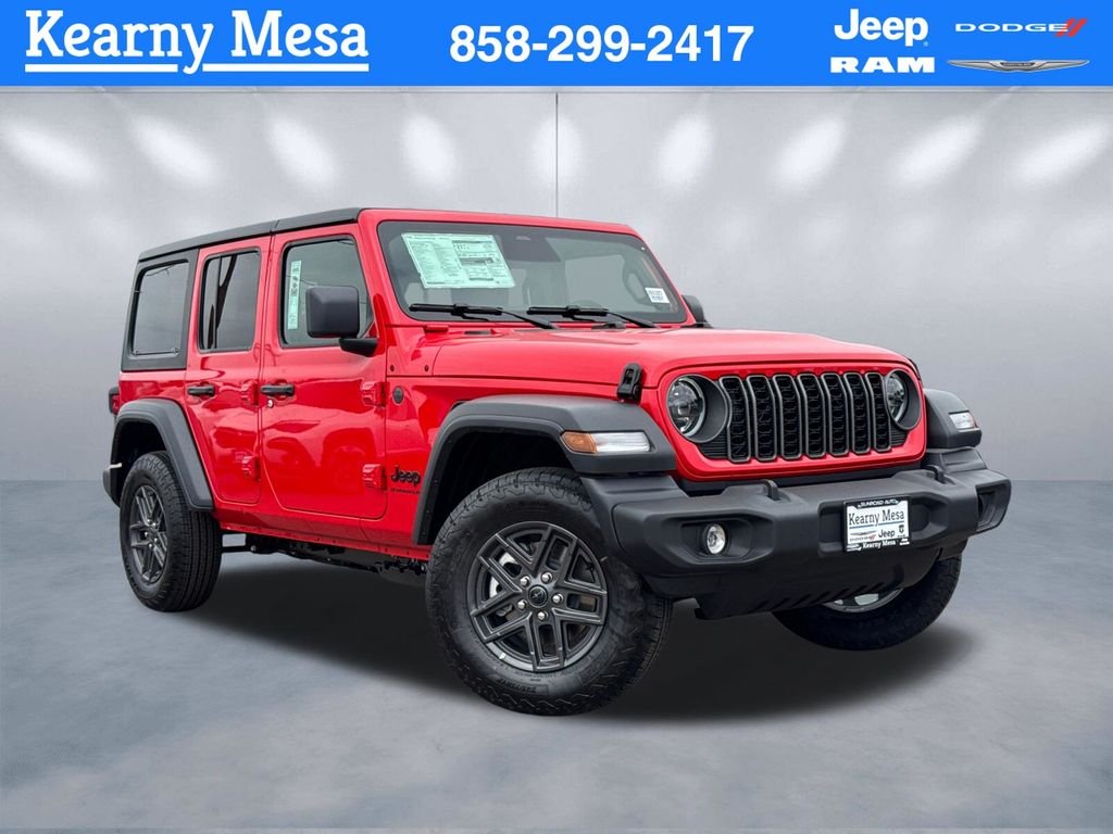 New 2026 Firecracker Red Clear-Coat Exterior Paint Jeep Sport S image 1