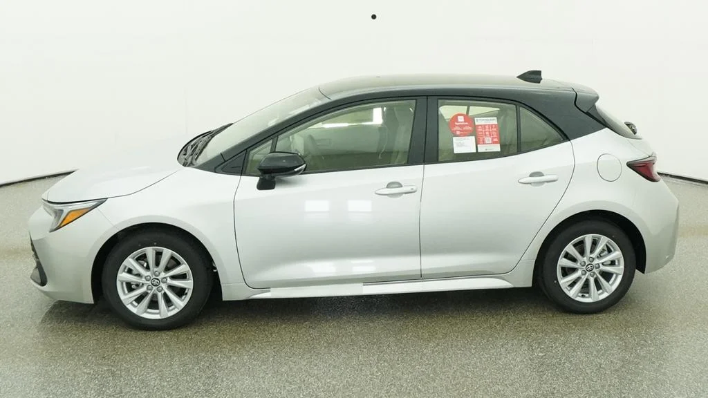 New 2027 Classic Silver Metallic with Black roof Toyota SE image 14