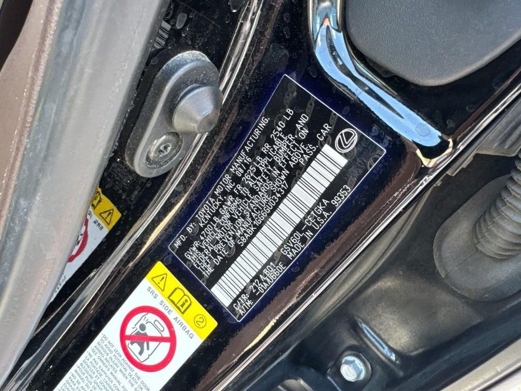 Used 2016 Obsidian Lexus 350 image 25