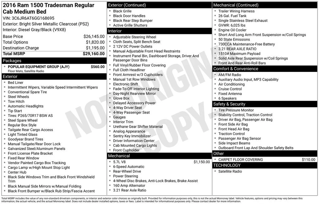Used 2016 Silver Ram Tradesman image 7