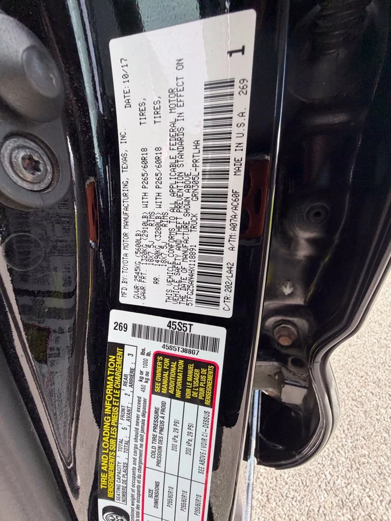 Used 2017 Black Toyota Limited image 49