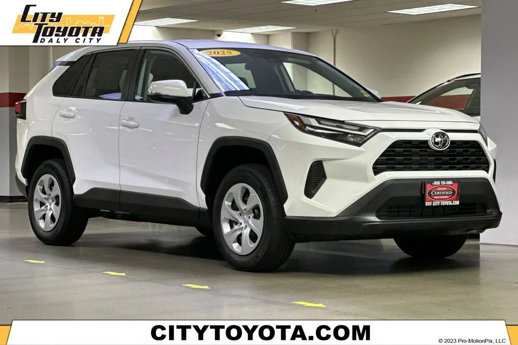 Certified Used 2025 White Toyota LE image 1