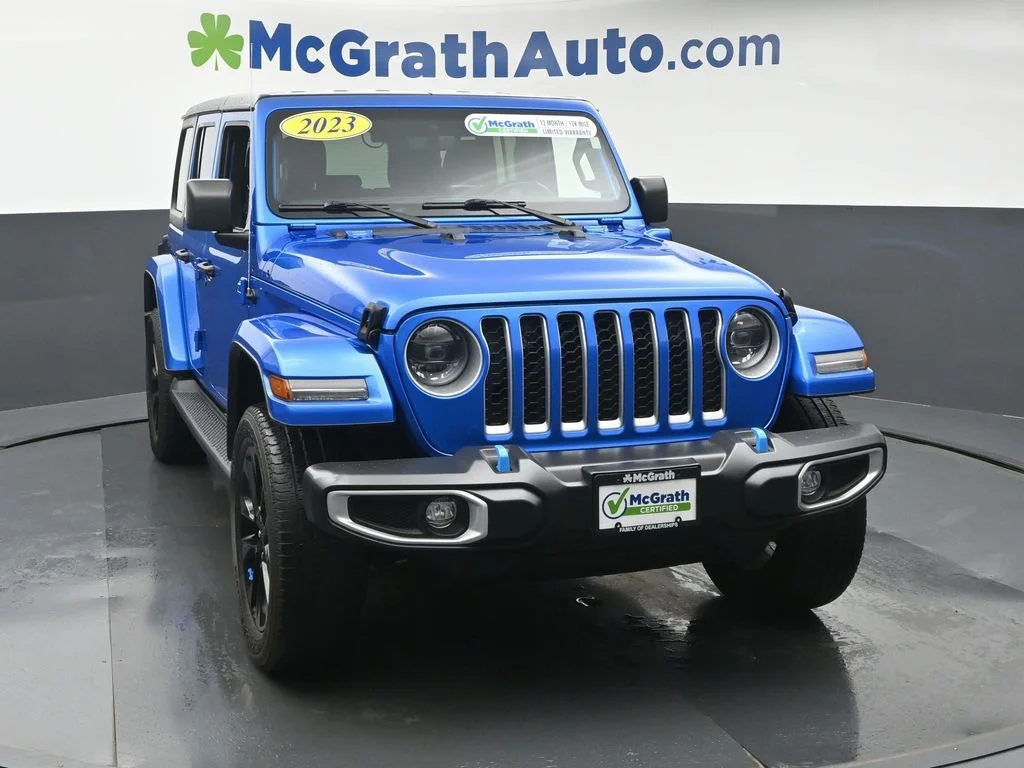 Certified Used 2023 Blue Jeep Sahara 4xe image 6