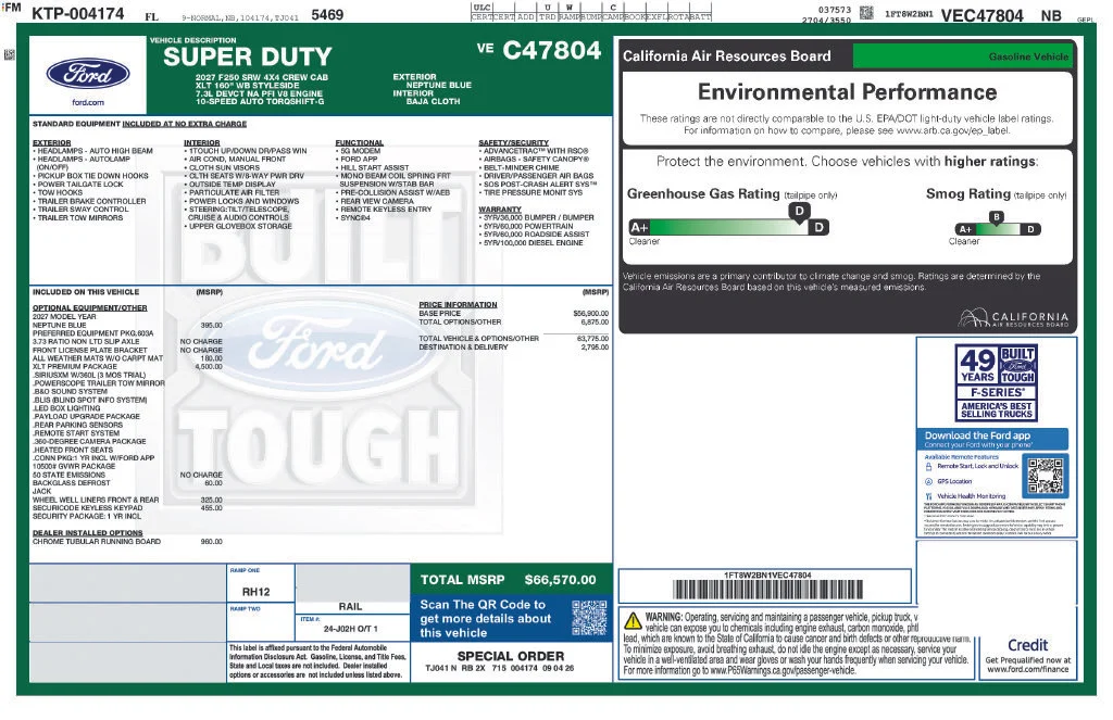 New 2027 Blue Ford XLT image 4