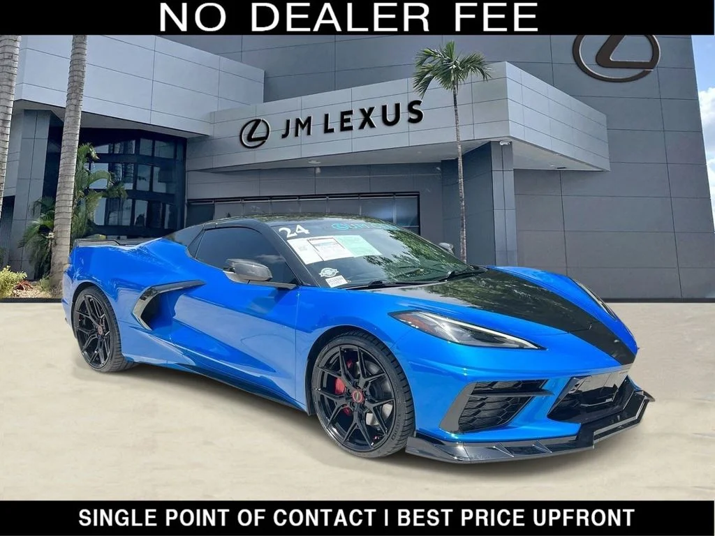 Used 2024 Riptide Blue Chevrolet Stingray image 1