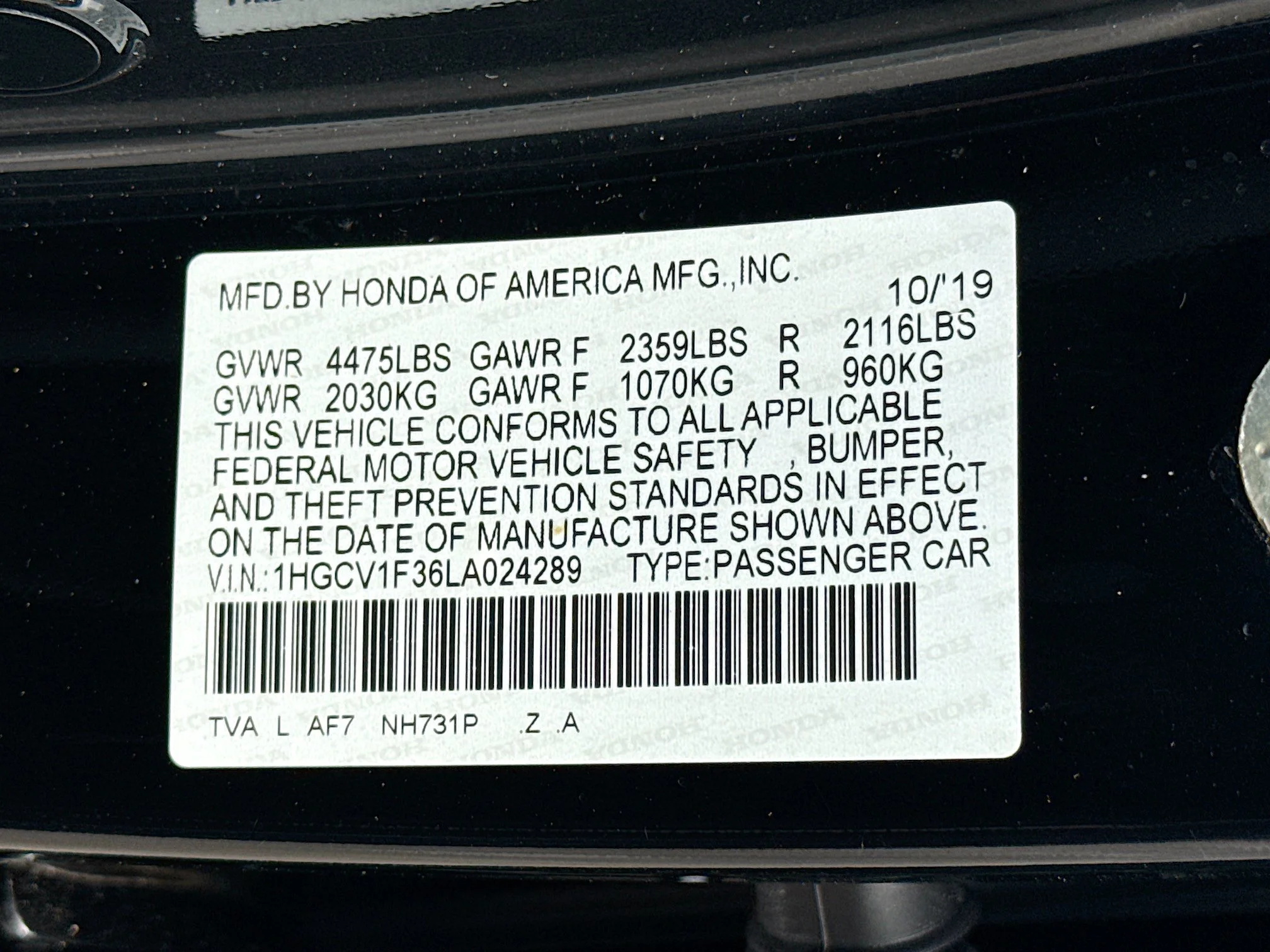 Used 2020 Crystal Black Pearl Honda Sport image 40