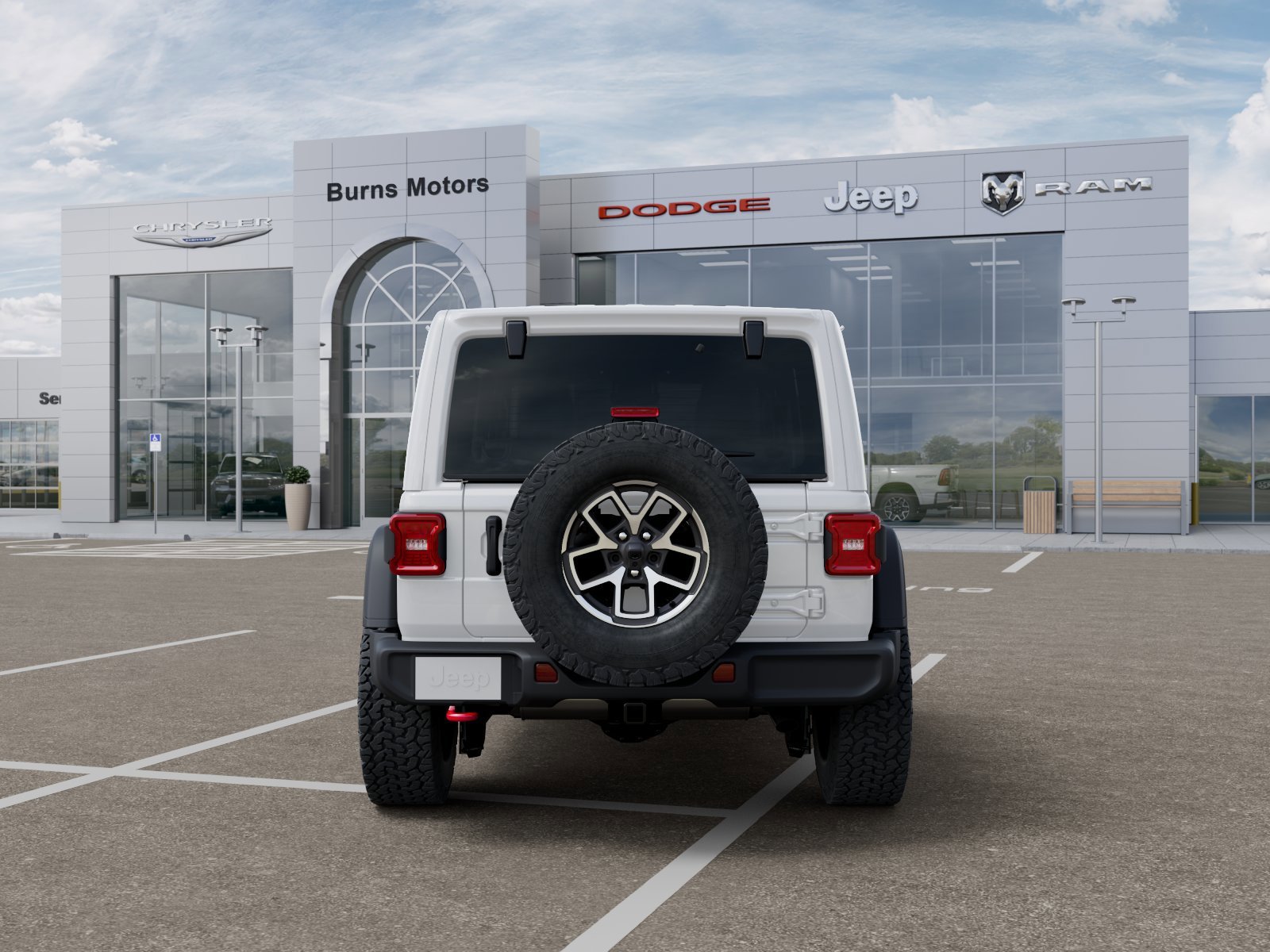 New 2026 Bright White Clear-Coat Exterior Paint Jeep Rubicon 4-Door image 7