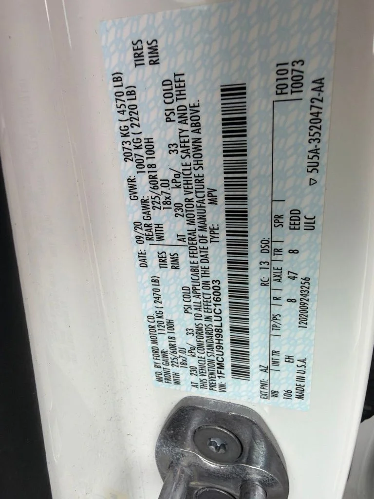 Used 2020 White Ford SEL image 49