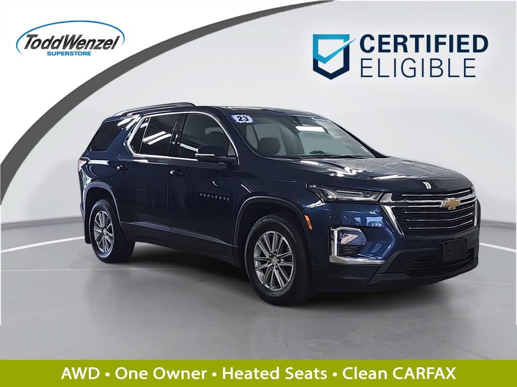 Used 2023 Northsky Blue Metallic Chevrolet LT Cloth image 1