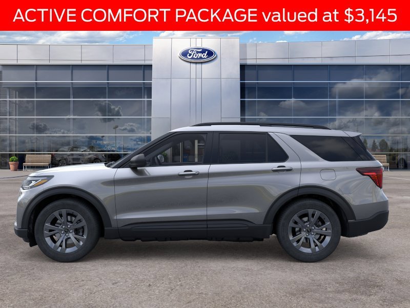 New 2026 Carbonized Gray Metallic Ford Active image 3