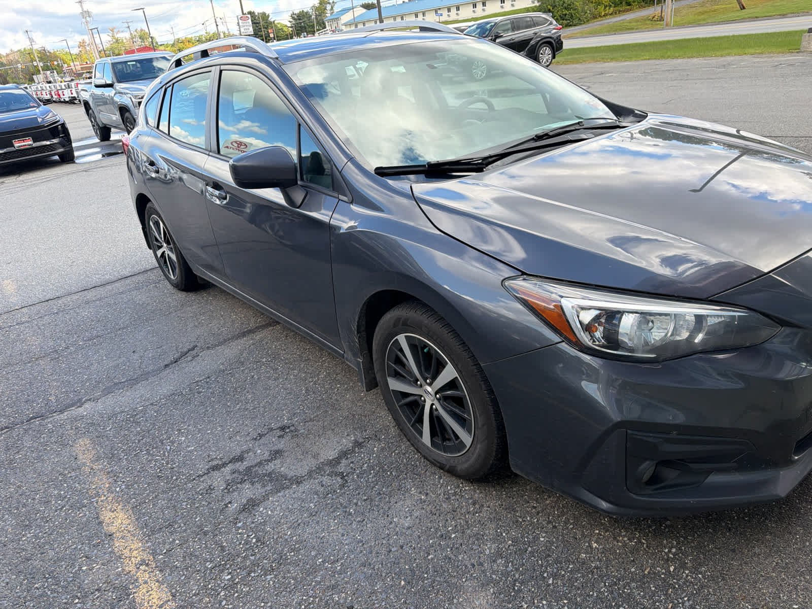 Used 2019 Magnetite Gray Metallic Subaru Premium image 2