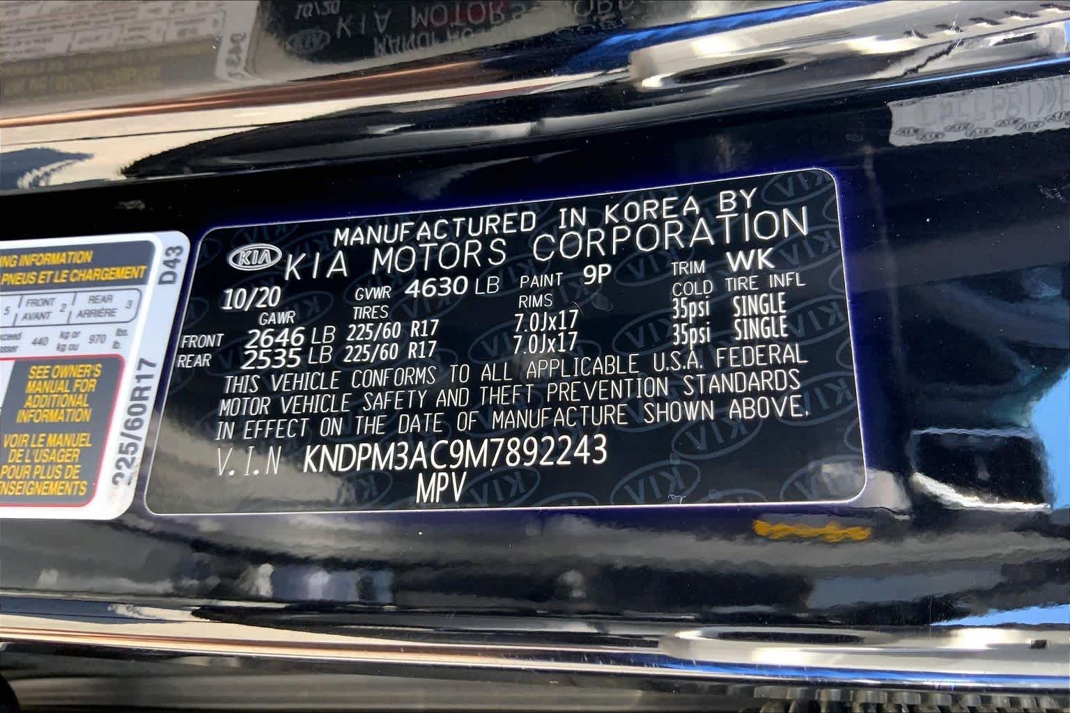 Used 2021 Black Cherry Kia LX image 31