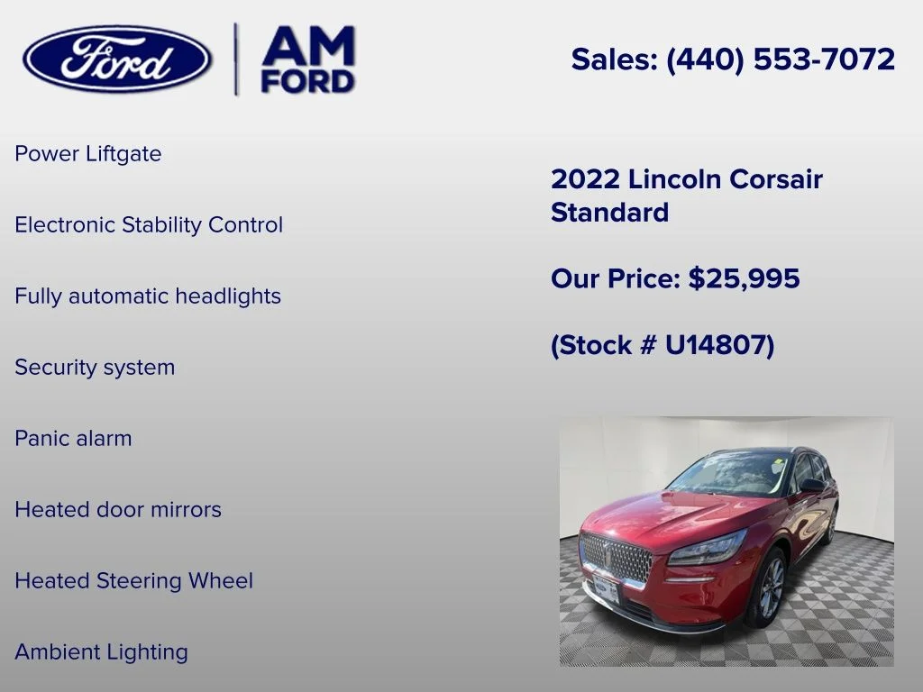 Used 2022 Red Lincoln Standard image 30