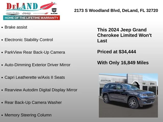 Used 2024 Black Jeep Limited image 24