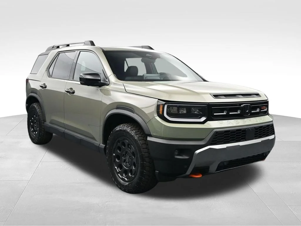 New 2026 Ash Green Metallic Honda TrailSport Elite Blackout image 1