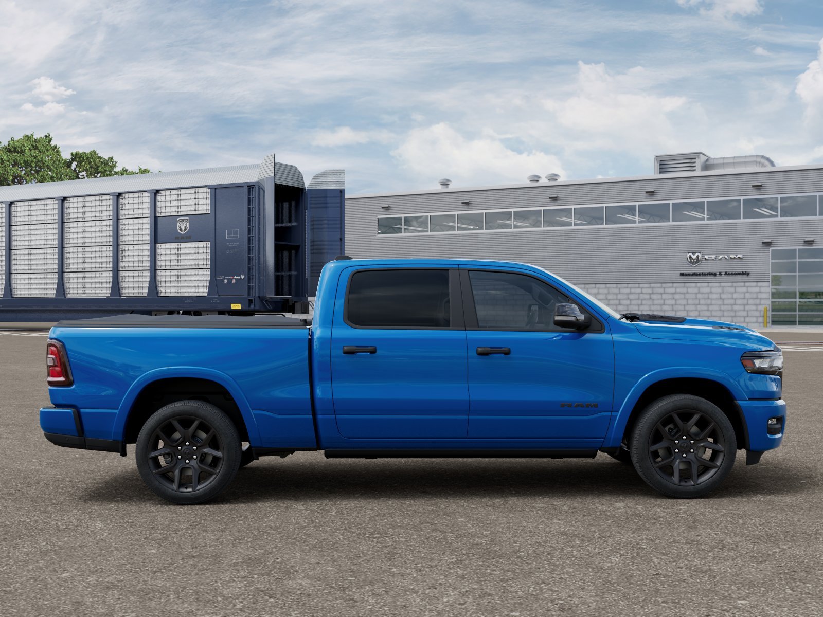 New 2026 Hydro Blue Pearl-Coat Exterior Paint RAM Laramie image 12
