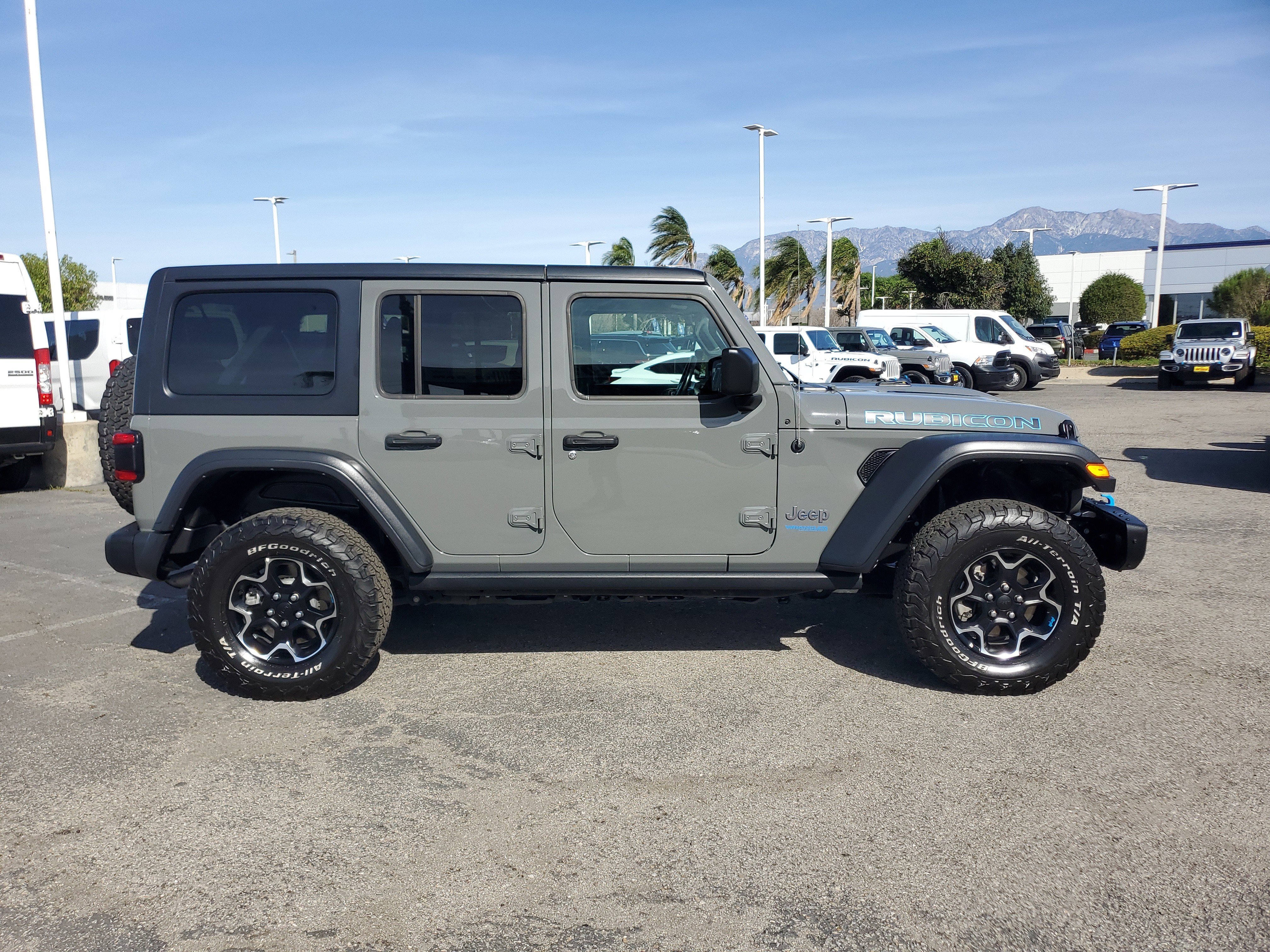Used 2022 Jeep Wrangler Unlimited Rubicon 4XE with VIN 1C4JJXR60NW114232 for sale in Fontana, CA
