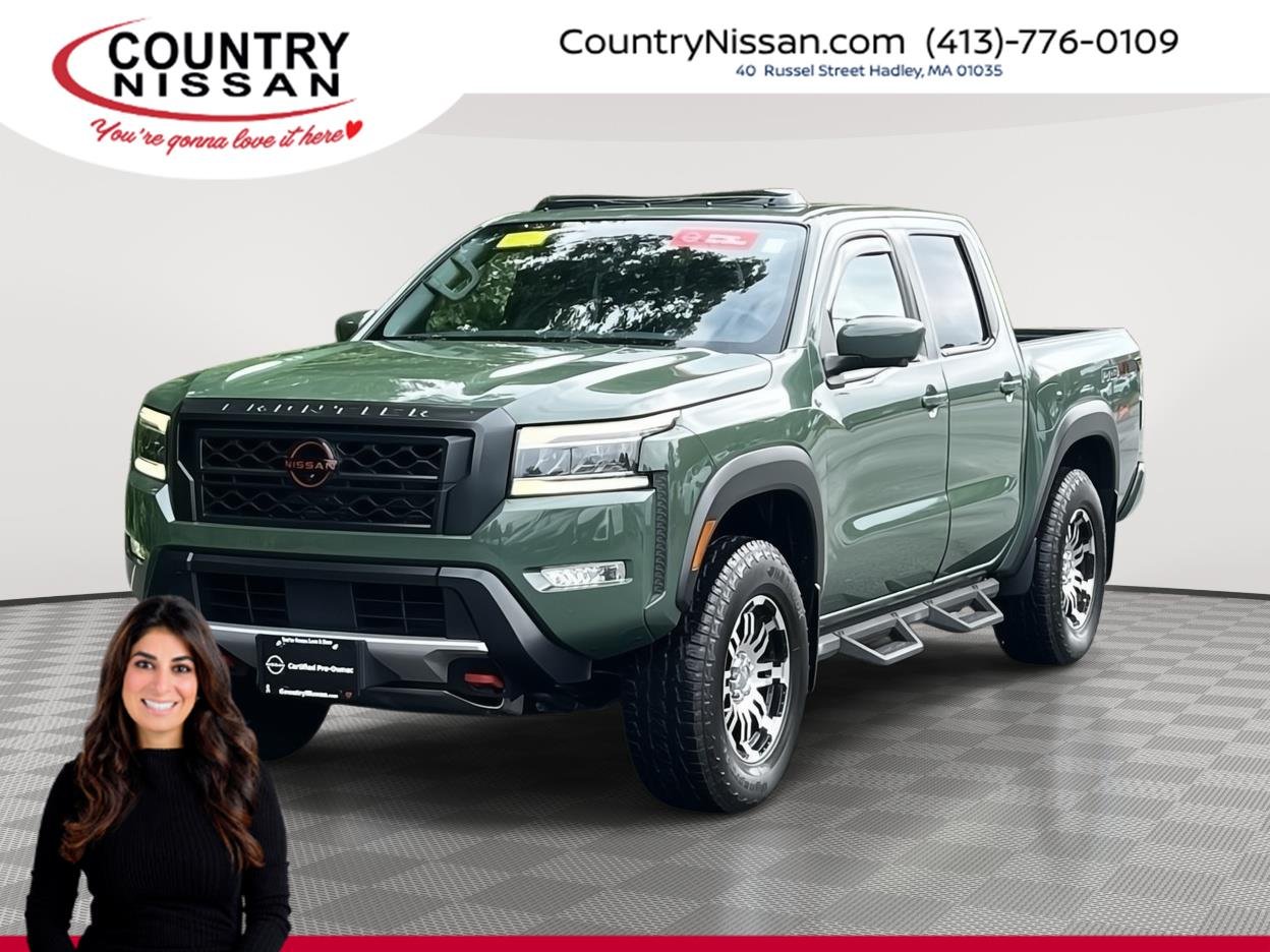Used 2022 Tactical Green Metallic Nissan PRO-4X image 1