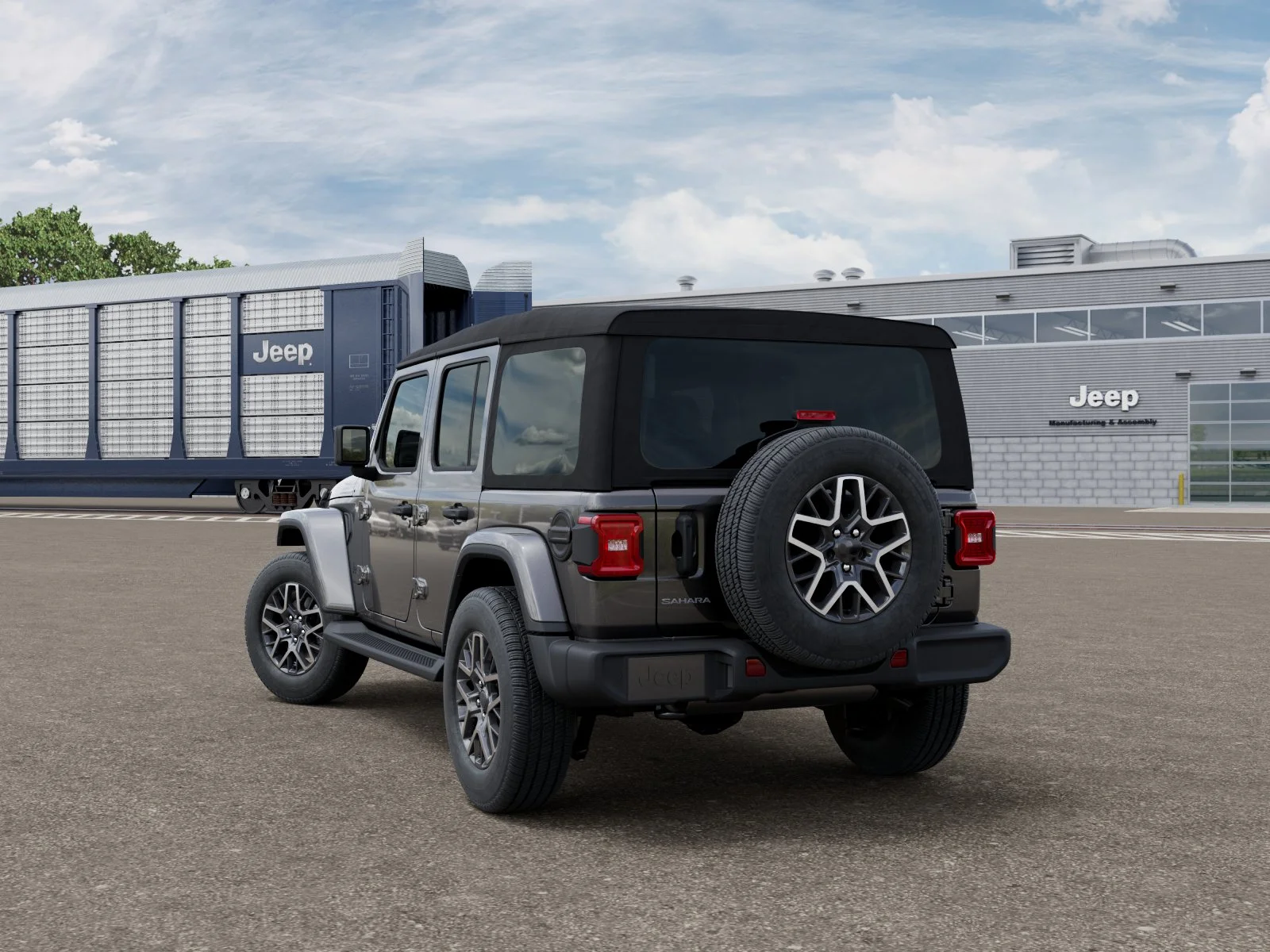 New 2027 Granite Crystal Metallic Clearcoat Jeep Sahara image 3