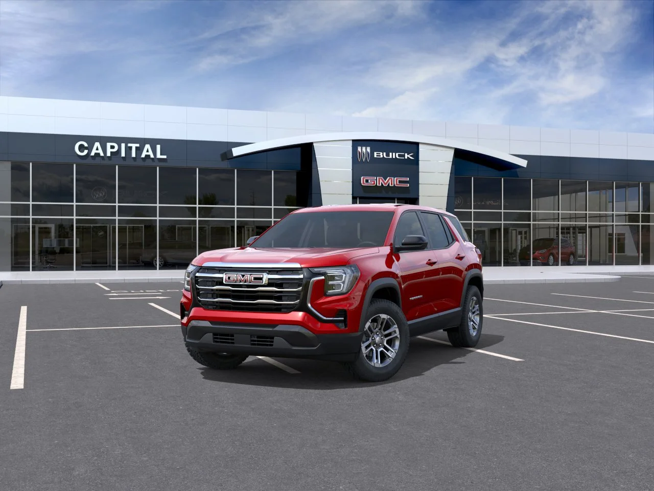 New 2027 Volcanic Red Tintcoat GMC AWD Elevation image 8