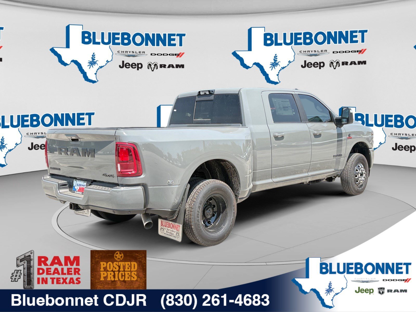 New 2026 Ceramic Gray Clear-Coat Exterior Paint RAM Laramie image 5