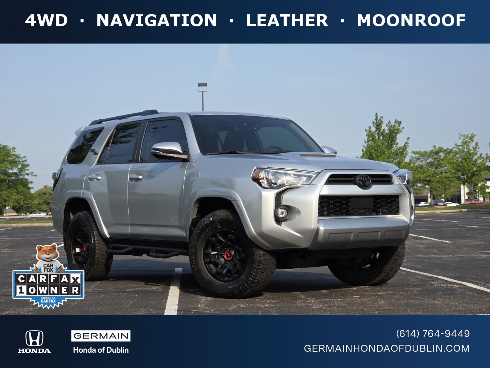 Used 2022 Classic Silver Metallic Toyota TRD Off-Road Premium image 1