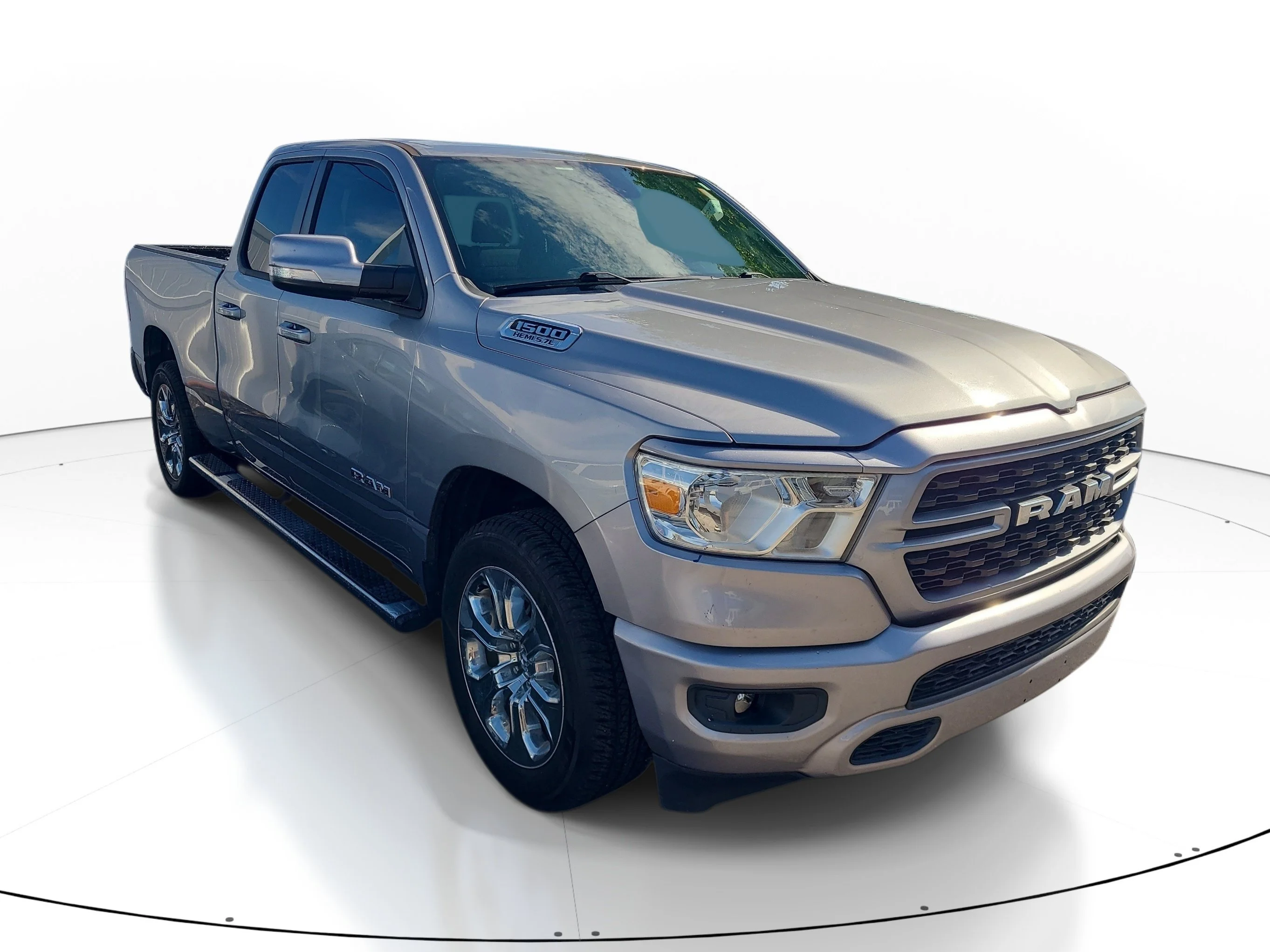Used 2022 Billet Silver Metallic Clearcoat Ram Big Horn image 1