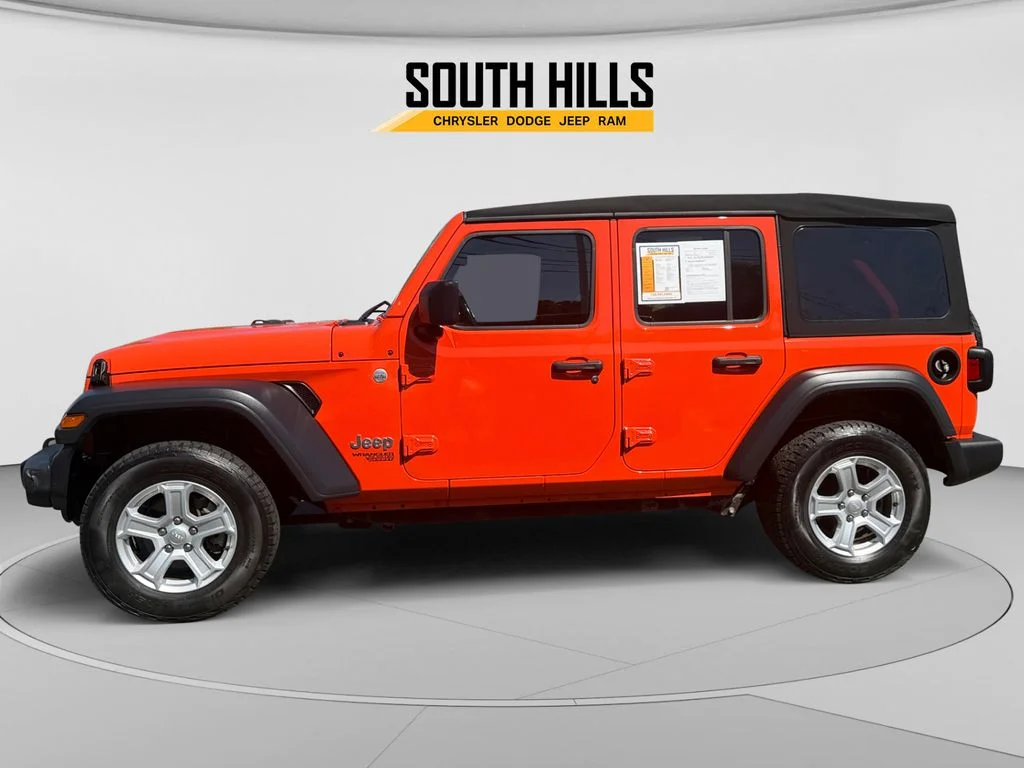 Certified Used 2019 Orange Jeep Unlimited Sport S image 2