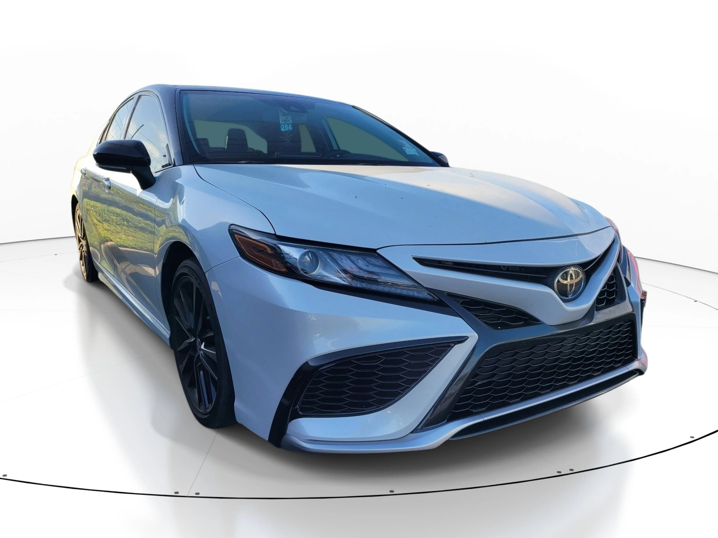 Used 2023 Midnight Black Metallic Toyota XSE image 1