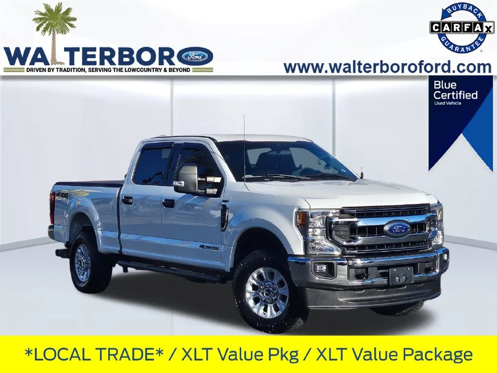 Certified Used 2022 White Ford XLT image 1